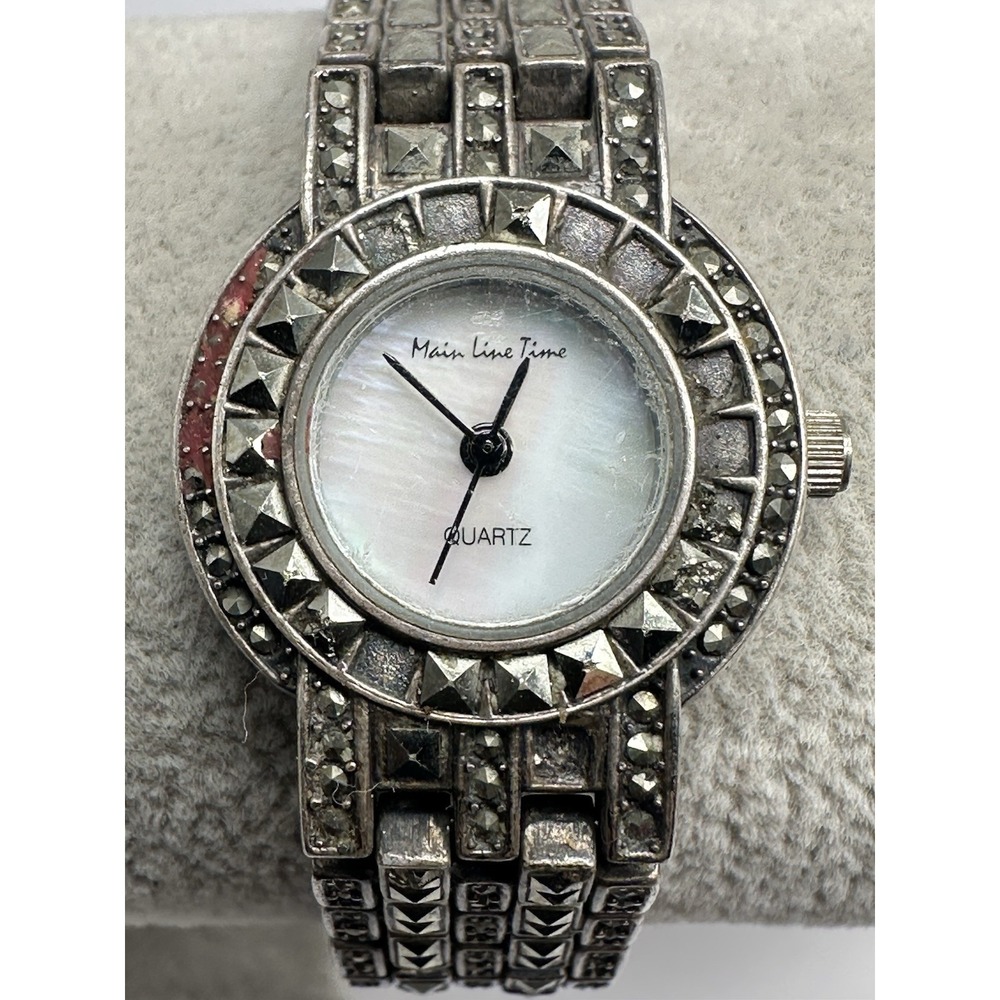 Main Line Time Ladies MOP Watch New Battery B1010 24MM 7.5"‎ F24